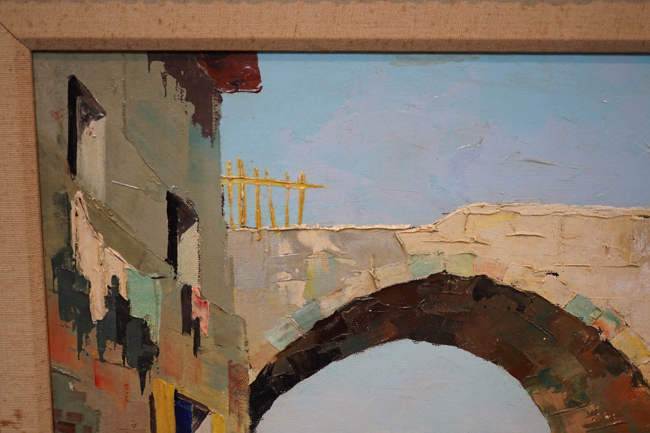 Cecil Rochfort D'Oyly-John (British, 1906-1993), 'Corner of Santa Margarita', oil on canvas, 45 x 65cm